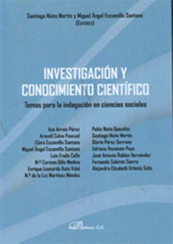 Investigación y conocimiento científico, de Nieto Martín [et al.], Santiago | portada del libro