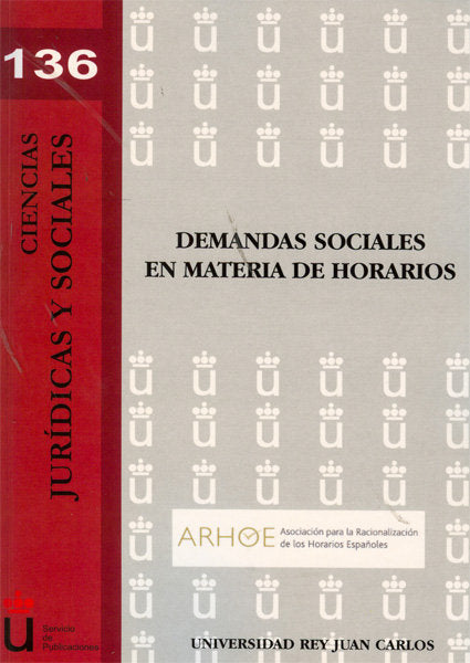 Demandas sociales en materia de horarios, de Laguna Sánchez [et al.], Pilar | portada del libro