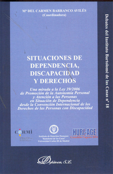 Situaciones de dependencia, discapacidad y derechos, de Barranco Avilés [et al.], Mª del Carmen | portada del libro
