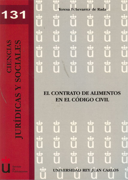 El contrato de alimentos en el Código Civil, de Echevarría de Rada | portada del libro