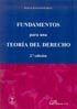 Fundamentos para una teoría del derecho, de Gallego García | portada del libro