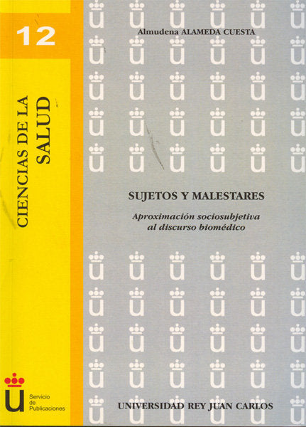 Sujetos y malestares, de Alameda Cuesta | portada del libro