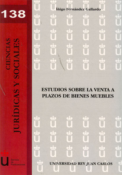 Estudios sobre la venta a plazos de bienes muebles, de Fernández Gallardo | portada del libro