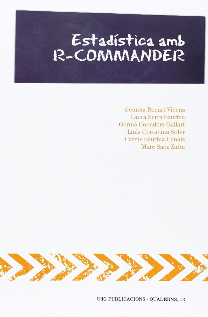 Estadística amb R-Commander, de Renart Vicens, Gemma | portada del libro