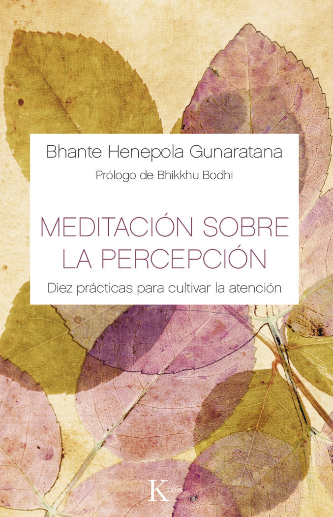 Meditación sobre la percepción, de Gunaratana, Bhante Henepola | portada del libro