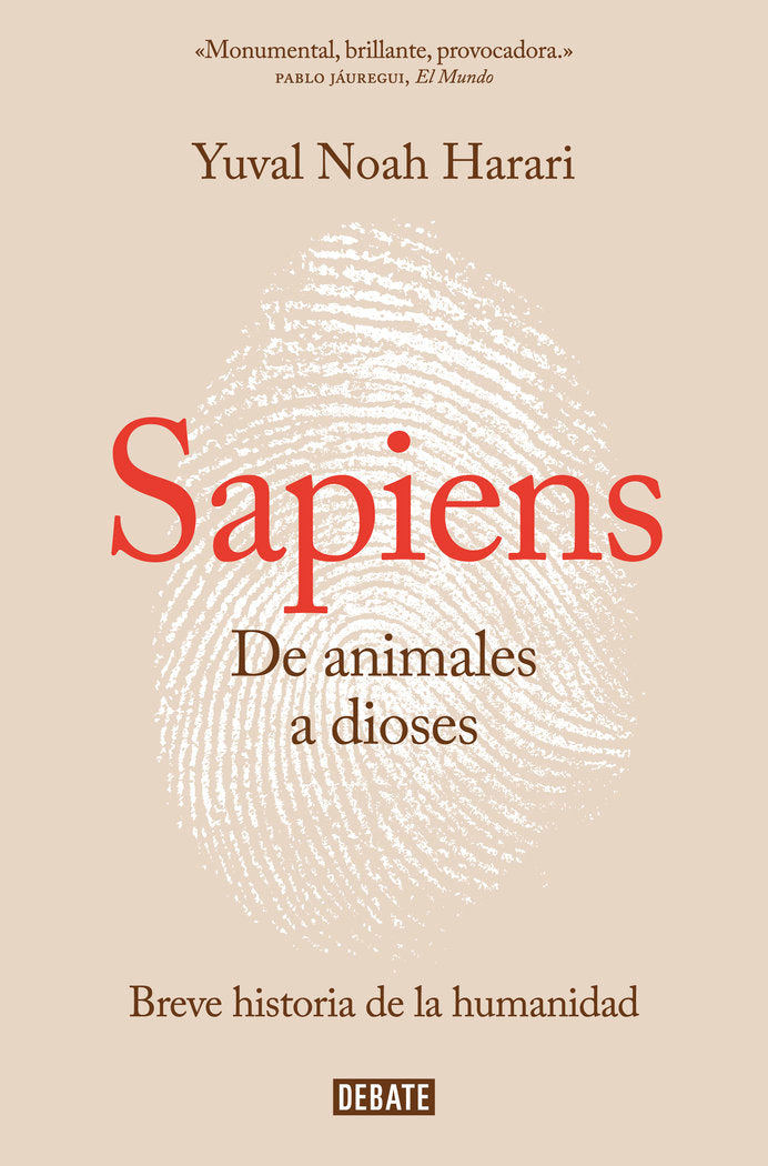 Sapiens. De animales a dioses, de Harari, Yuval Noah | portada del libro