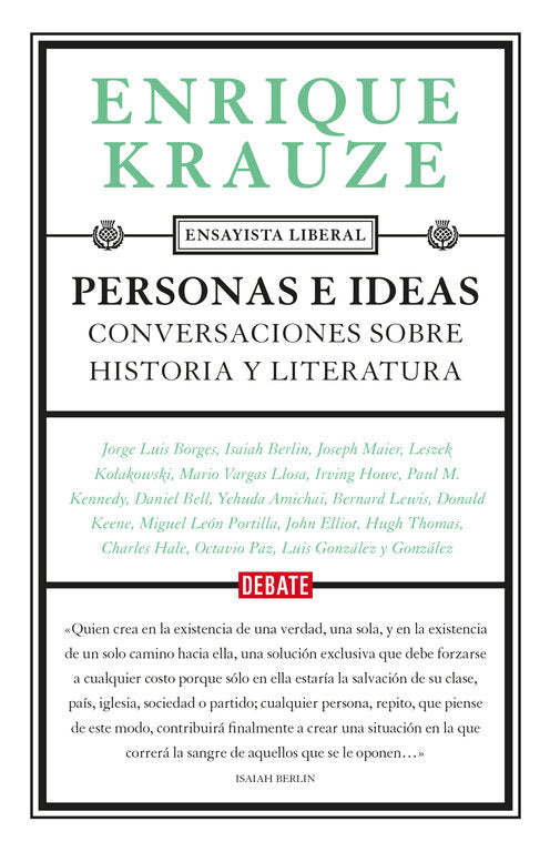Personas e ideas, de Krauze, Enrique | portada del libro