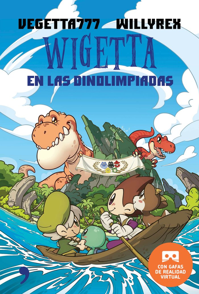 Wigetta Dinolimpiadas + Gafas VR, de Vegetta777 y Willyrex | portada del libro