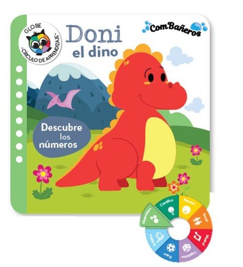 DONI EL DINO - DESCUBRE LOS NUMEROS (COMBAÑEROS), de PABOL | portada del libro