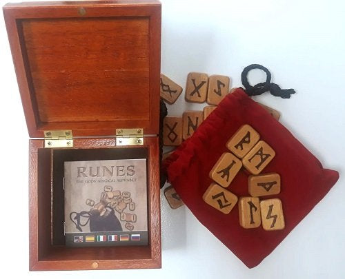 RUNAS MADERA CAJA DE MADERA, de ANINIMO | portada del libro