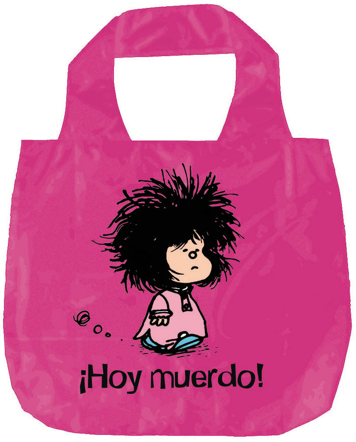 BOLSA PLEGABLE MAFALDA HOY MUERDO - NE, de QUINO | portada del libro