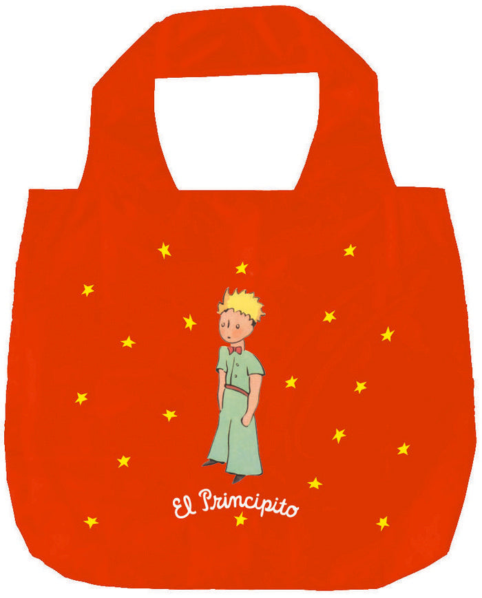 BOLSA PLEGABLE EL PRINCIPITO - NARANJA, de EXUPERY,ANTOINE DE SANIT | portada del libro