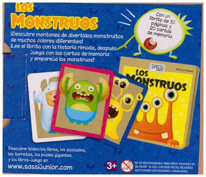 MONSTRUOS LIBRITO Y JUEGO DE LA MEMORIA,LOS | portada del libro