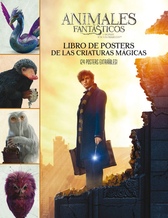 ANIMALES FANTáSTICOS LIBRO DE POSTERS, de HARRY POTTER | portada del libro