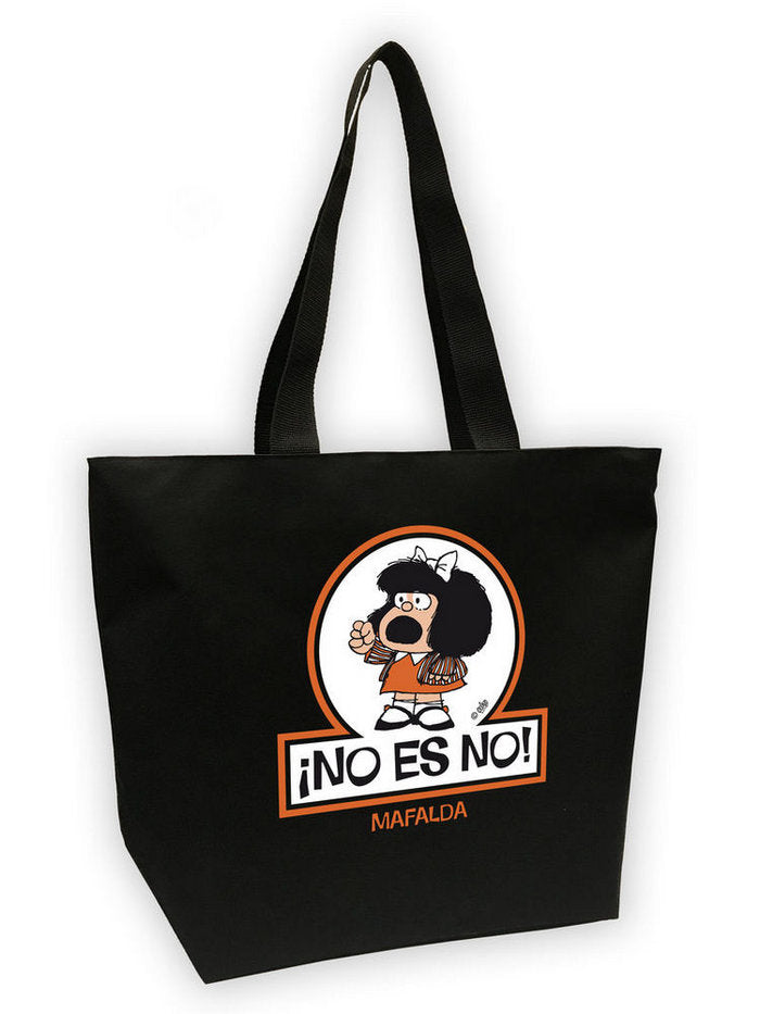 Bolsa Mega shopper Mafalda. No es no, de Quino | portada del libro