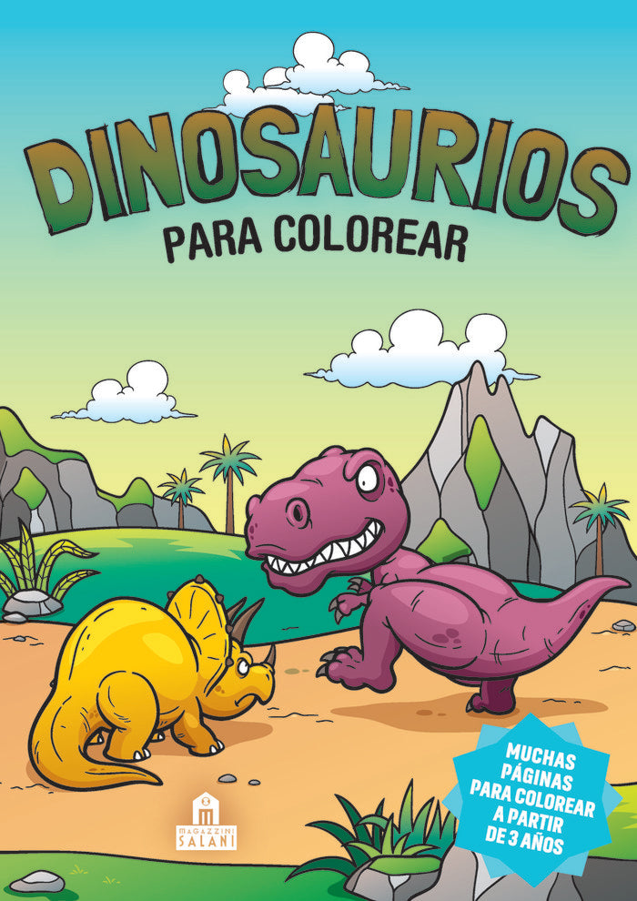 Dinosaurios para colorear, de Varios autores | portada del libro