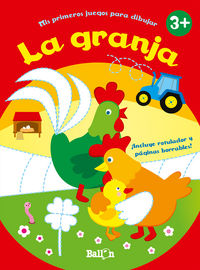 Mis primeros juegos para dibujar- La granja | portada del libro
