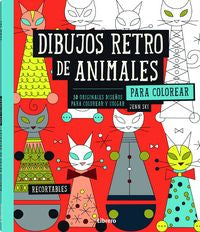 Dibujos retro , de animales, de Ski | portada del libro