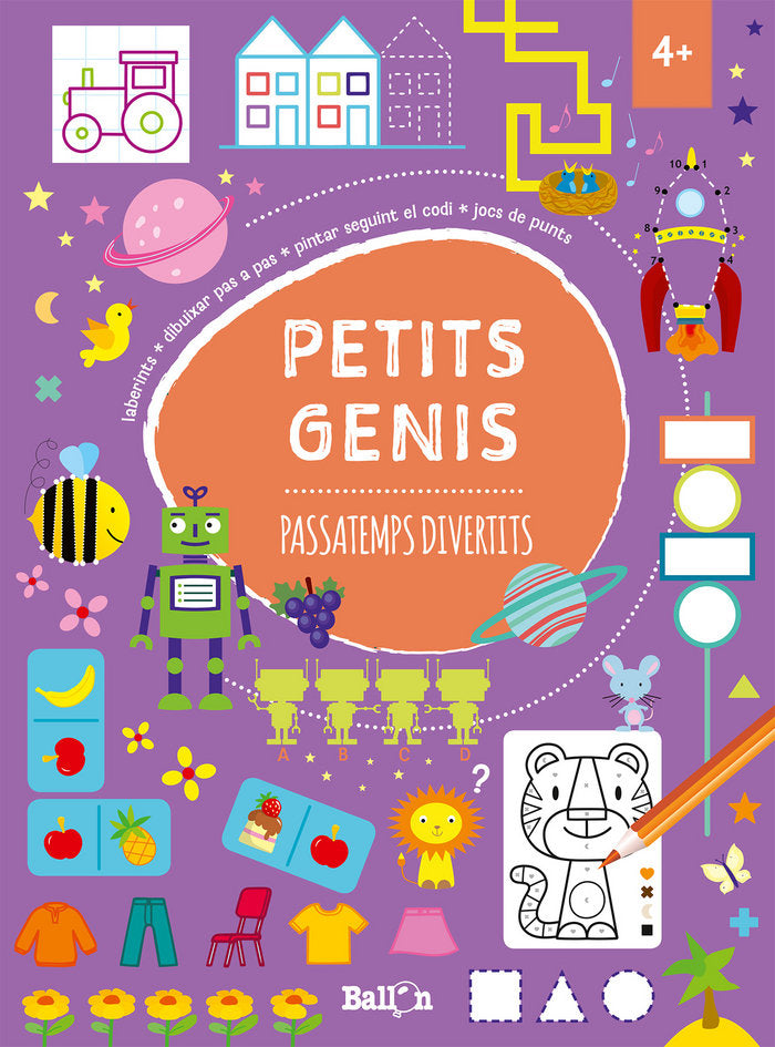 Petits genis - Passatemps divertits +4, de Ballon | portada del libro