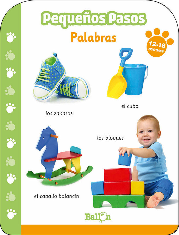 Pequeños pasos -PALABRAS 12-18 meses, de BALLON | portada del libro