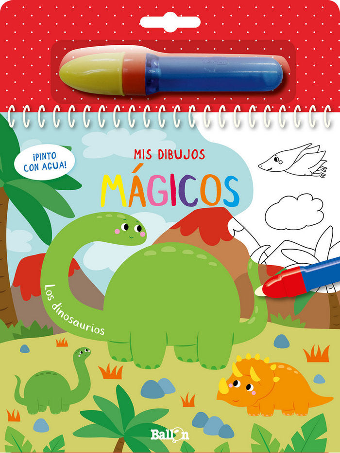 LOS DINOSAURIOS - ¡PINTO CON AGUA!, de BALLON | portada del libro