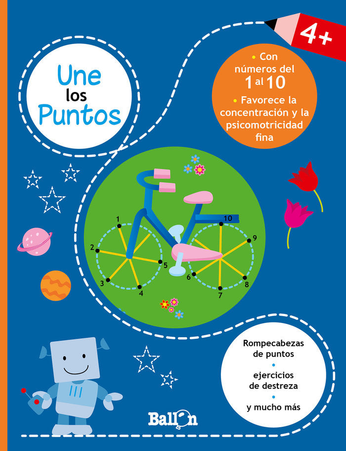 UNE LOS PUNTOS - DEL 1 AL 10, de BALLON | portada del libro