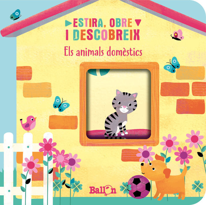 ESTIRA, OBRE I DESCOBREIX - ANIMALS DOMÈSTICS, de Varios autores | portada del libro