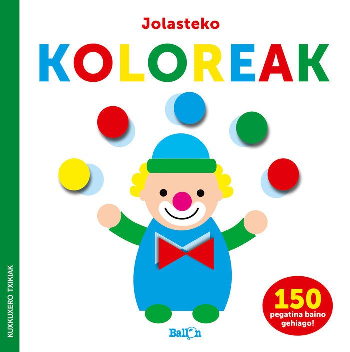 PEGATINA-JOLASTEKO KOLOREAK- KUXKUXERO TXIKIAK, de BALLON | portada del libro