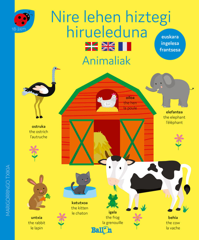 NIRE LEHEN HIZTEGI HIRUELEDUNA-ANIMALIAK, de AA.VV. | portada del libro