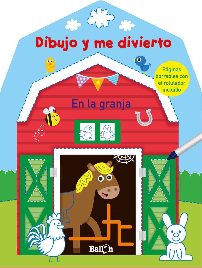 DIBUJO Y ME DIVIERTO EN LA GRANJA, de AA.VV. | portada del libro