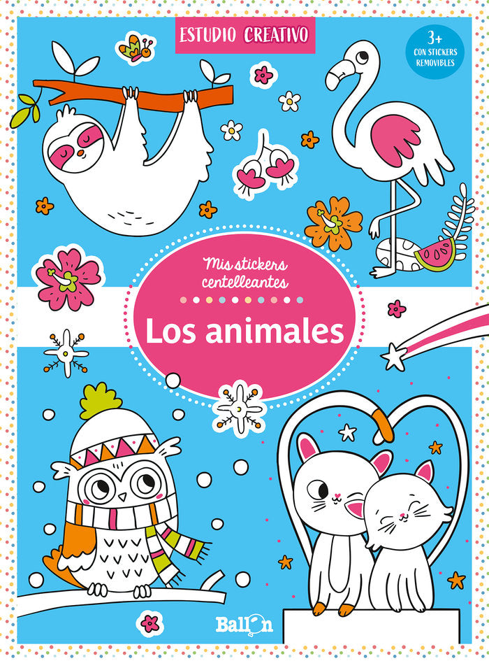 LOS ANIMALES STICKERS CENTELLEANTES, de AA.VV. | portada del libro