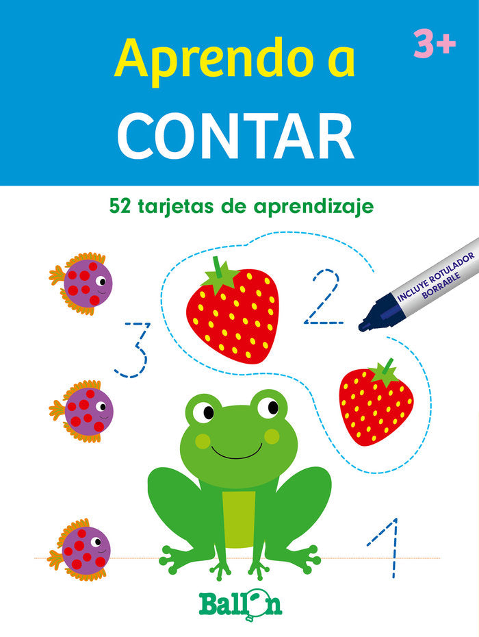 APRENDO A CONTAR-TARJETAS BORRABLES, de AA.VV. | portada del libro