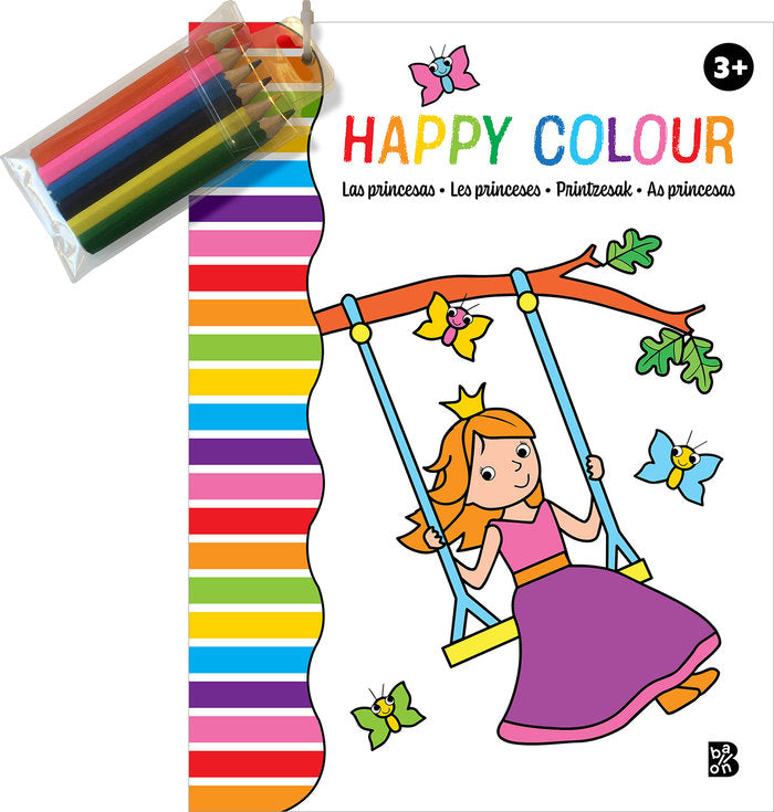 HAPPY COLOUR LAS PRINCESAS, de BALLON | portada del libro