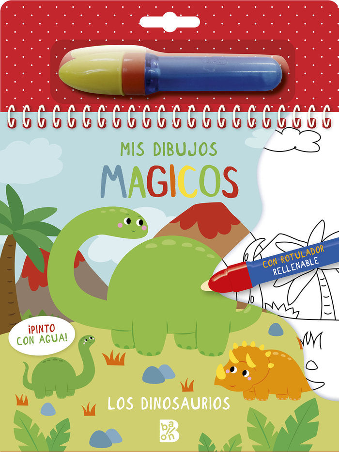 PINTO CON AGUA LOS DINOSAURIOS, de BALLON | portada del libro
