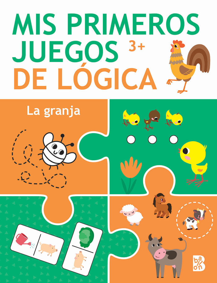 MIS PRIMEROS JUEGOS DE LOGICA +3 LA GRANJA, de BALLON | portada del libro