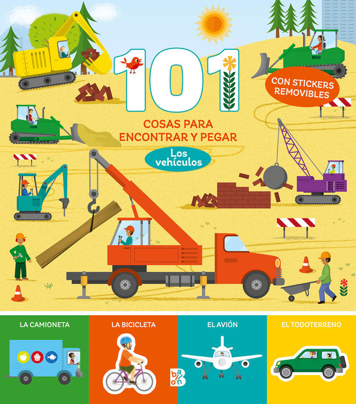 101 COSAS PARA ENCONTRAR Y PEGAR VEHICULOS, de BALLON | portada del libro