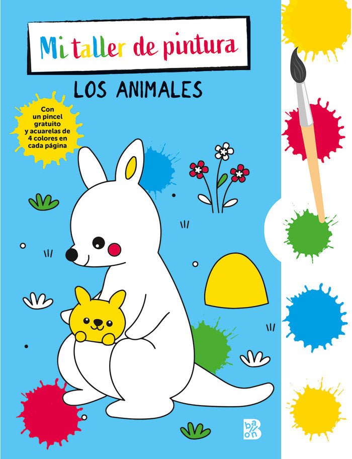 MI TALLER DE PINTURA CON PINCEL Y ACUARELAS - ANIMALES, de BALLON | portada del libro
