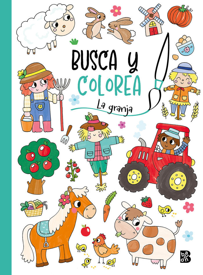 BUSCA Y COLOREA LA GRANJA, de BALLON | portada del libro