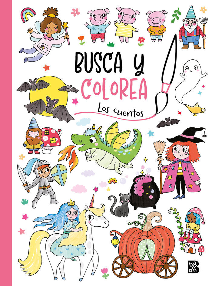 BUSCA Y COLOREA LOS CUENTOS, de BALLON | portada del libro
