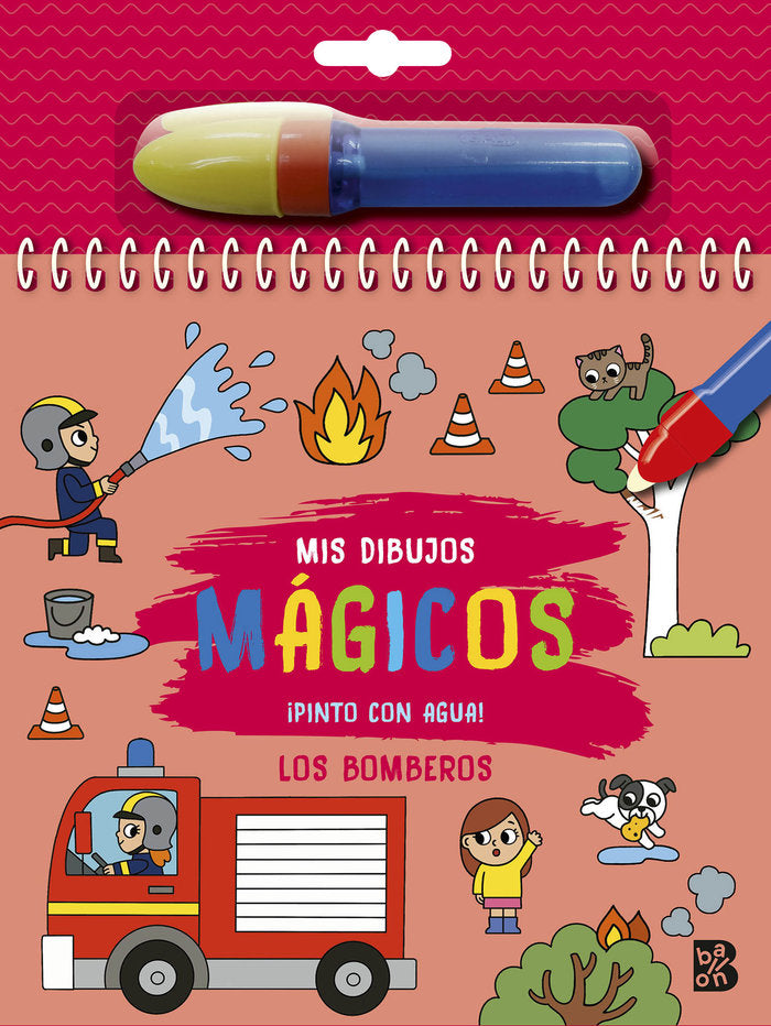 PINTO CON AGUA LOS BOMBEROS, de BALLON | portada del libro