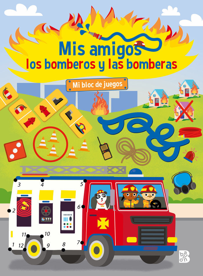 MI BLOC DE JUEGOS BOMBEROS, de BALLON | portada del libro