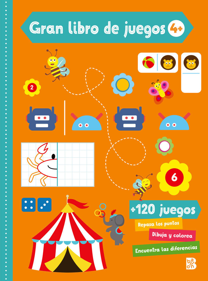 GRAN LIBRO DE JUEGOS +4, de BALLON | portada del libro