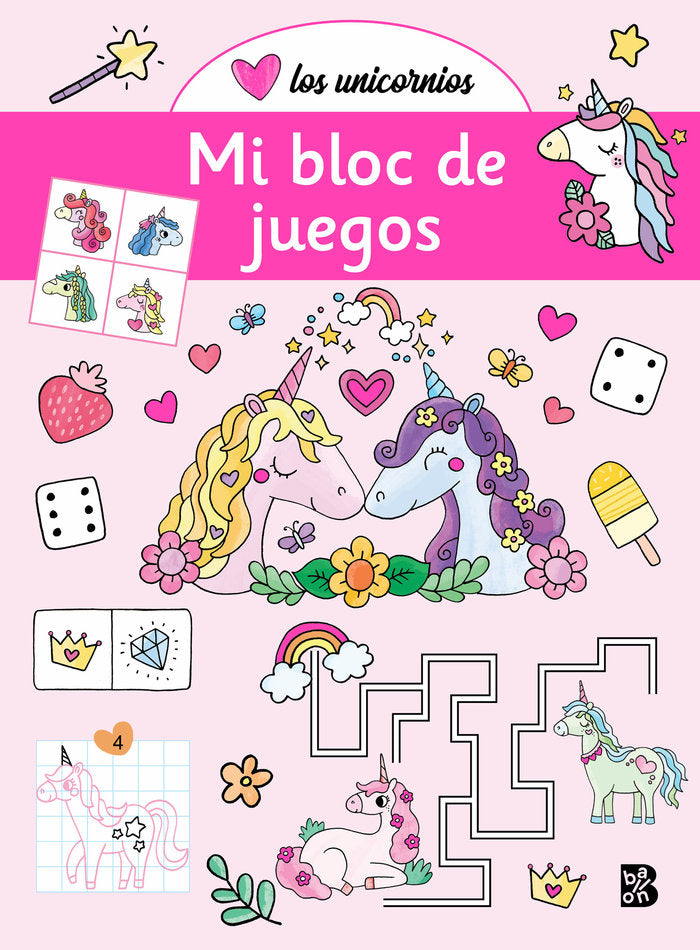 UNICORNIOS MI BLOC DE JUEGOS, de BALLON | portada del libro