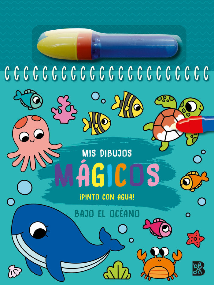 PINTO CON AGUA BAJO EL OCEANO, de BALLON | portada del libro