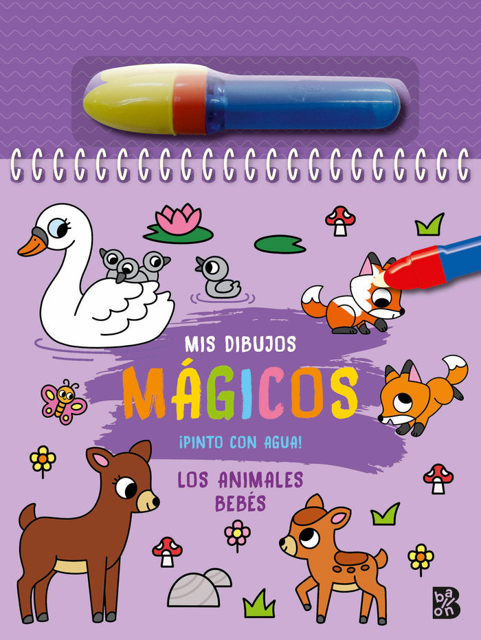PINTO CON AGUA LOS ANIMALES BEBES, de BALLON | portada del libro