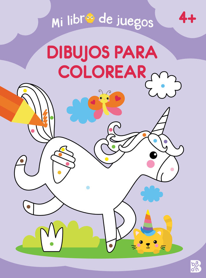 MI LIBRO DE JUEGOS DIBUJOS PARA COLOREAR, de BALLON | portada del libro
