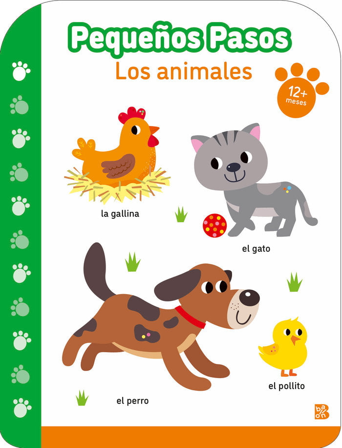 PEQUEÑOS PASOS LOS ANIMALES +12 MESES, de BALLON | portada del libro