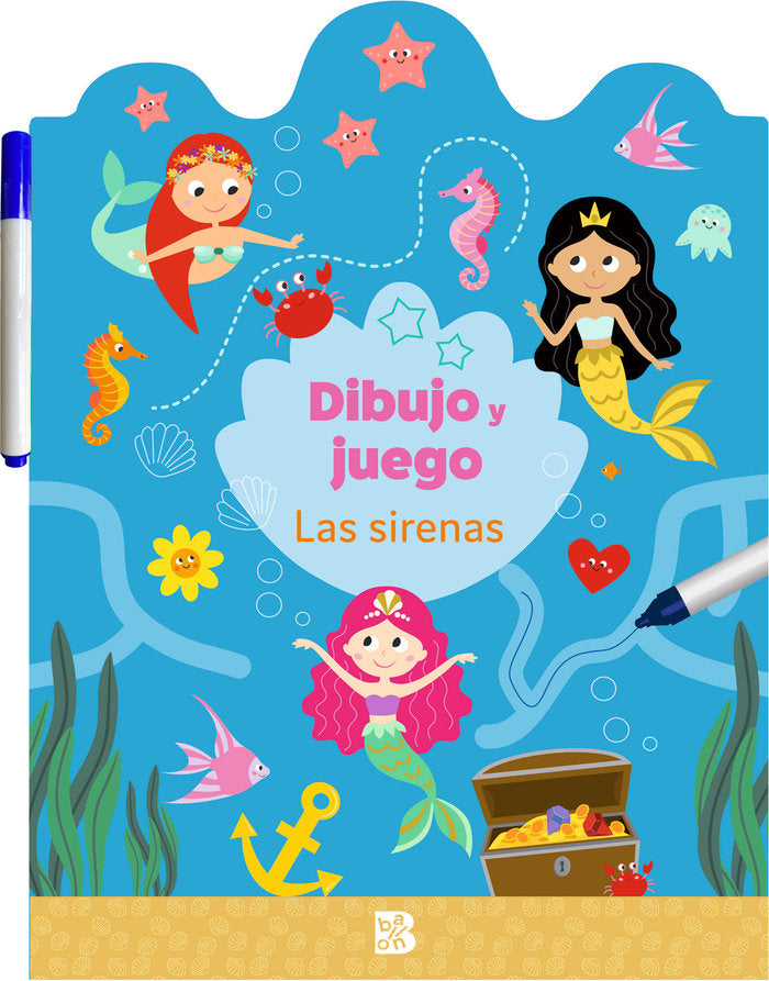 DIBUJO Y JUEGO LAS SIRENAS, de BALLON | portada del libro