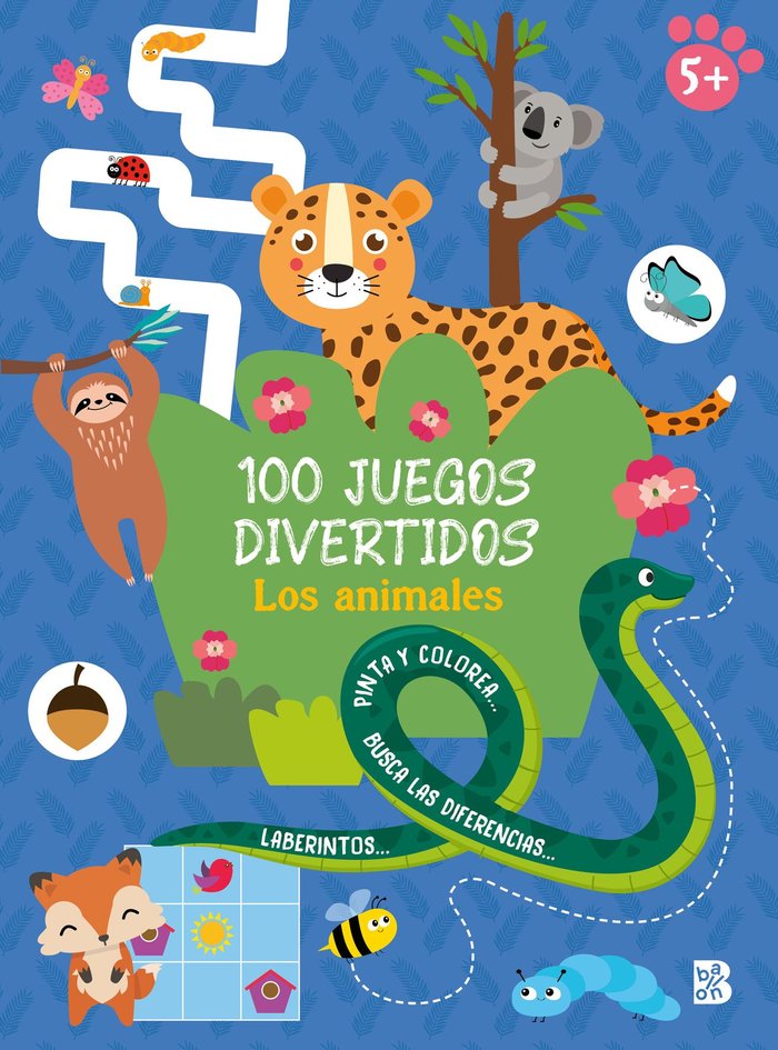 100 JUEGOS DIVERTIDOS LOS ANIMALES, de AA.VV. | portada del libro