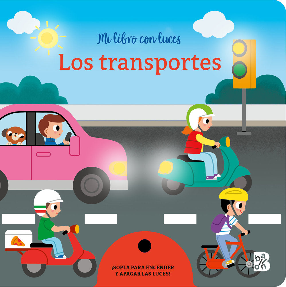 MI LIBRO CON LUCES LOS TRANSPORTES, de BALLON | portada del libro